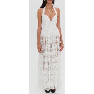 For Love & Lemons Sonnet Lace Maxi Dress NWT XS